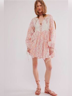Free People Day Dreaming Mini Dress